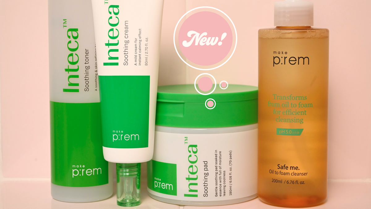 Inteca Skin NEWS! Make P:rem launches the Inteca series for sensitive skin and Oil