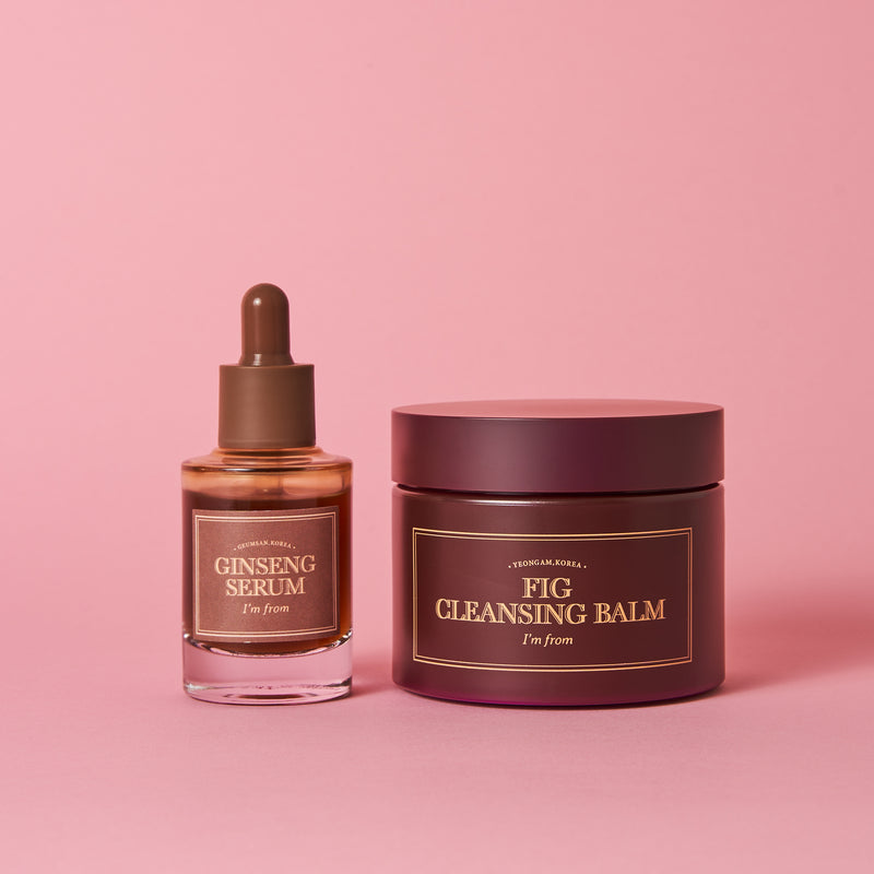 Ginseng Serum + Fig Cleansing Balm