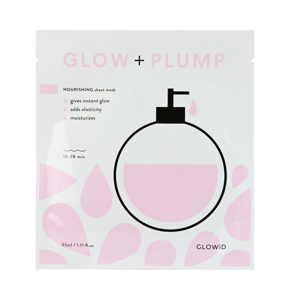 glow plump sheet mask glowid